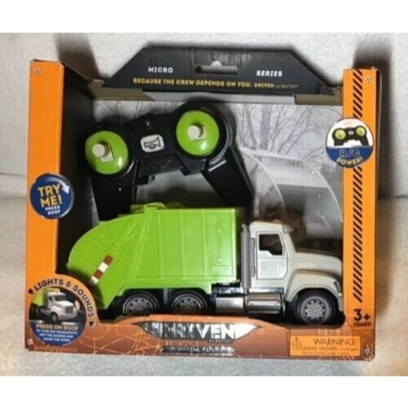 Maison Battat Other - DRIVEN – Toy Recycling Truck with Remote Control – Micro Series for Kid ages 3+